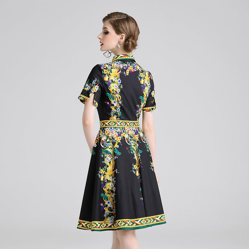 Vintage print dress