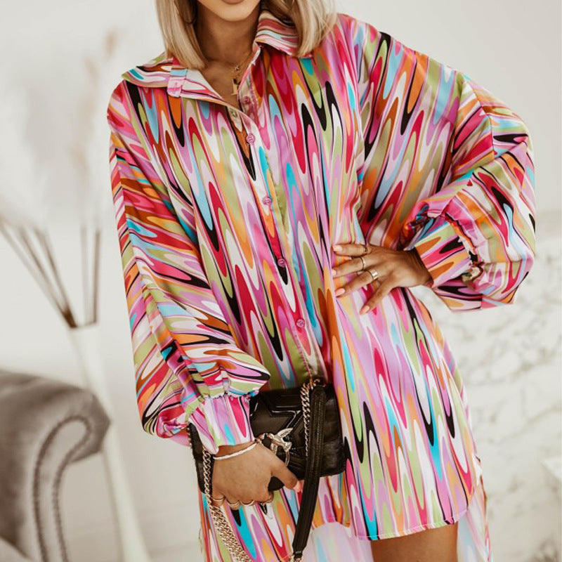 Women's Vintage Print Shirt Top