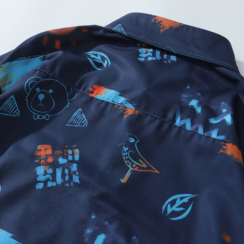 Men's vintage print shirt