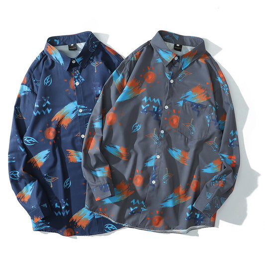 Men's vintage print shirt