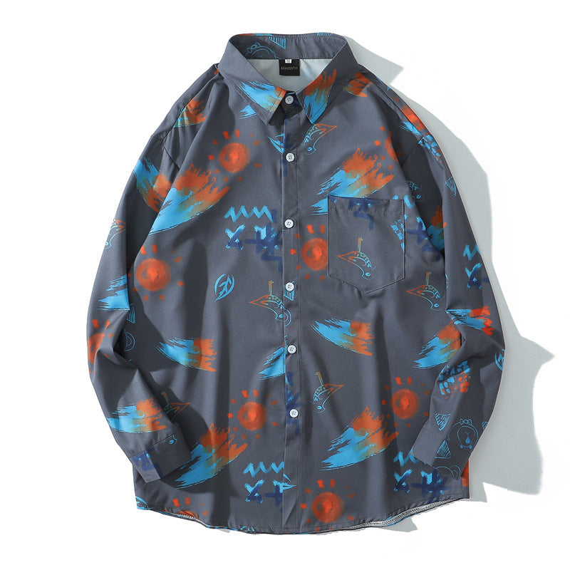 Men's vintage print shirt