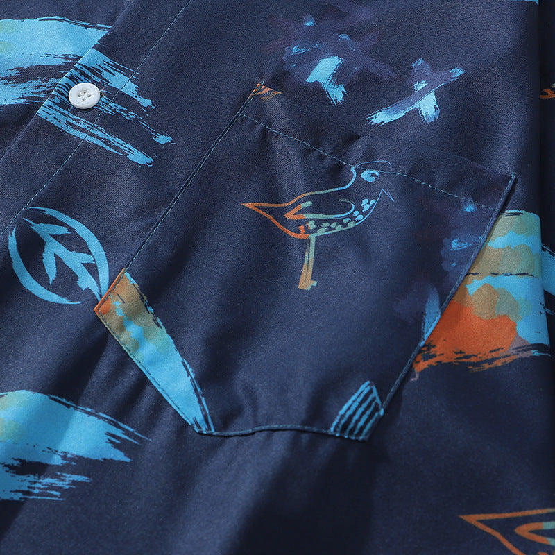 Men's vintage print shirt