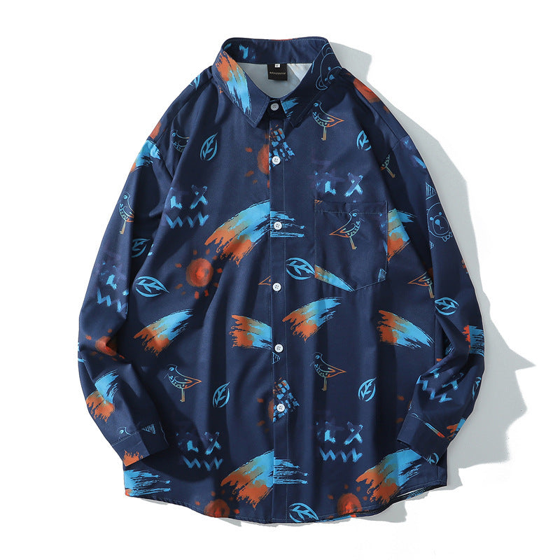 Men's vintage print shirt